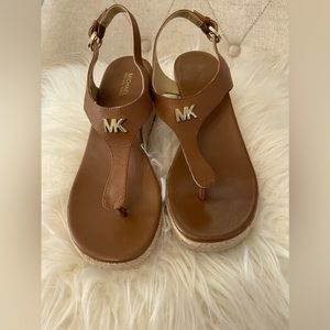 Michael Kors brown wedges size 7